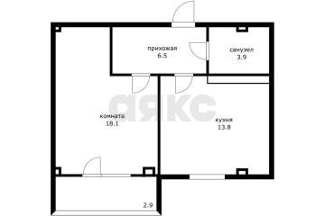 Фото №1: 1-комнатная квартира 45 м² - Майкоп, мкр. Восход, пер. 7-й, 14А