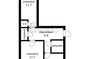 Фото №1: 2-комнатная квартира 43 м² - Краснодар, мкр. 9-й километр, ул. Лазурная, 66