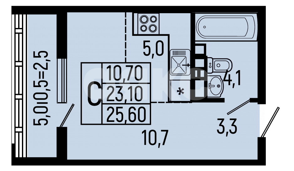 Фото №18: Студия 25 м² - Майкоп